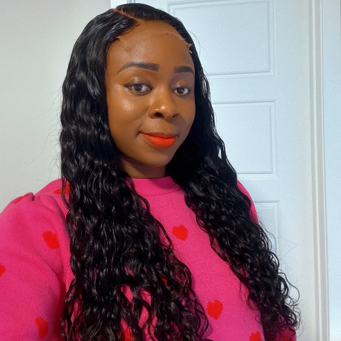 HD Lace Closure Deep Wave Wig – 100% Human Hair, Pre-Plucked & Glueless, Ready to Wear - KADHAIR
