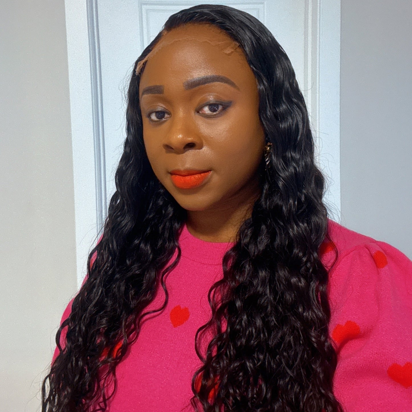 HD Lace Closure Deep Wave Wig – 100% Human Hair, Pre-Plucked & Glueless, Ready to Wear - KADHAIR