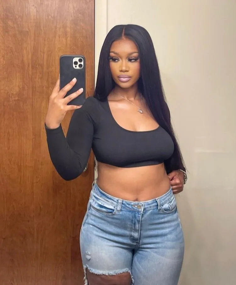 Bone Straight Wig – 5×5 HD Closure, 200% Density, 100% Human Hair, Glueless