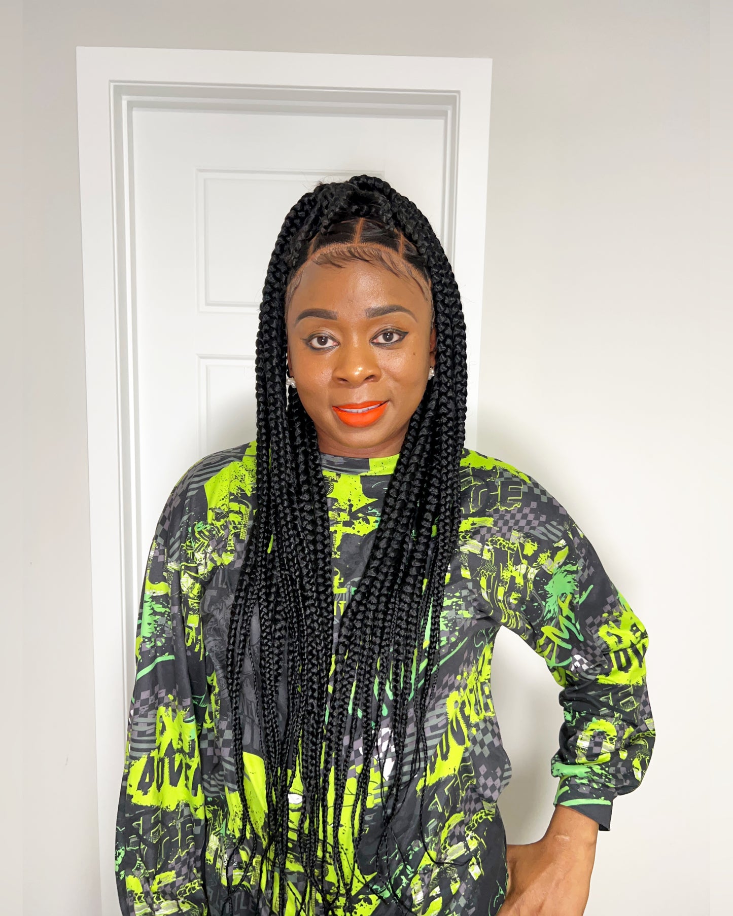 Knotless Full Lace Braided Wig - KADHAIR