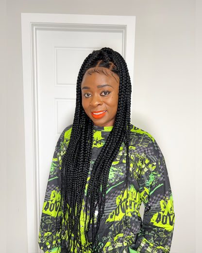 Knotless Full Lace Braided Wig - KADHAIR