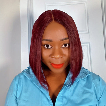 Joy Unit (Burgundy 2x6 closure Bob wig) - KADHAIR