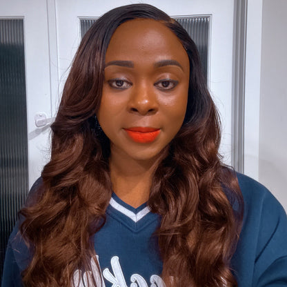 Laura Unit (5x5 Closure Brown/Black Wig) - KADHAIR