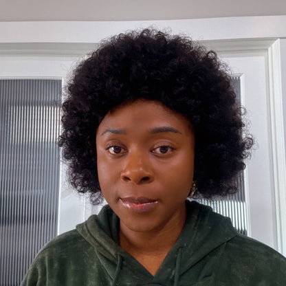 10 Inches Afro Wig| 100% Human Hair Wig - KADHAIR