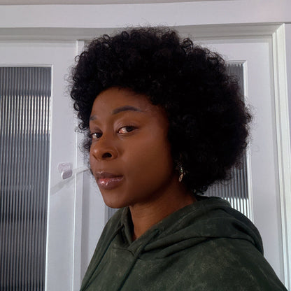 10 Inches Afro Wig| 100% Human Hair Wig - KADHAIR