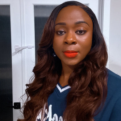 Laura Unit (5x5 Closure Brown/Black Wig) - KADHAIR