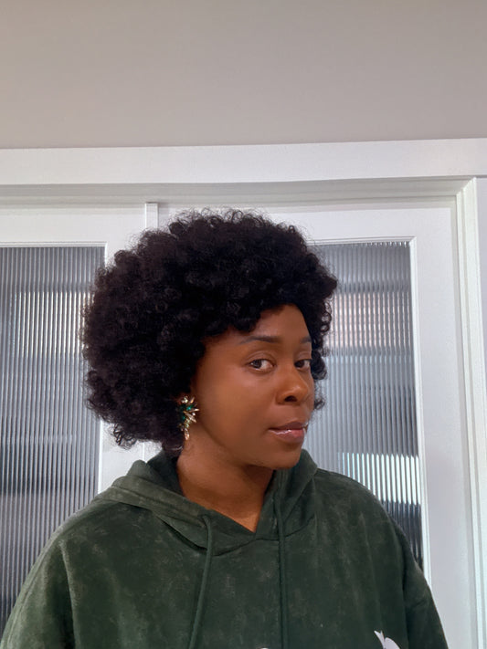 10 Inches Afro Wig| 100% Human Hair Wig