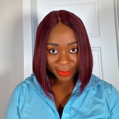 Joy Unit (Burgundy 2x6 closure Bob wig) - KADHAIR