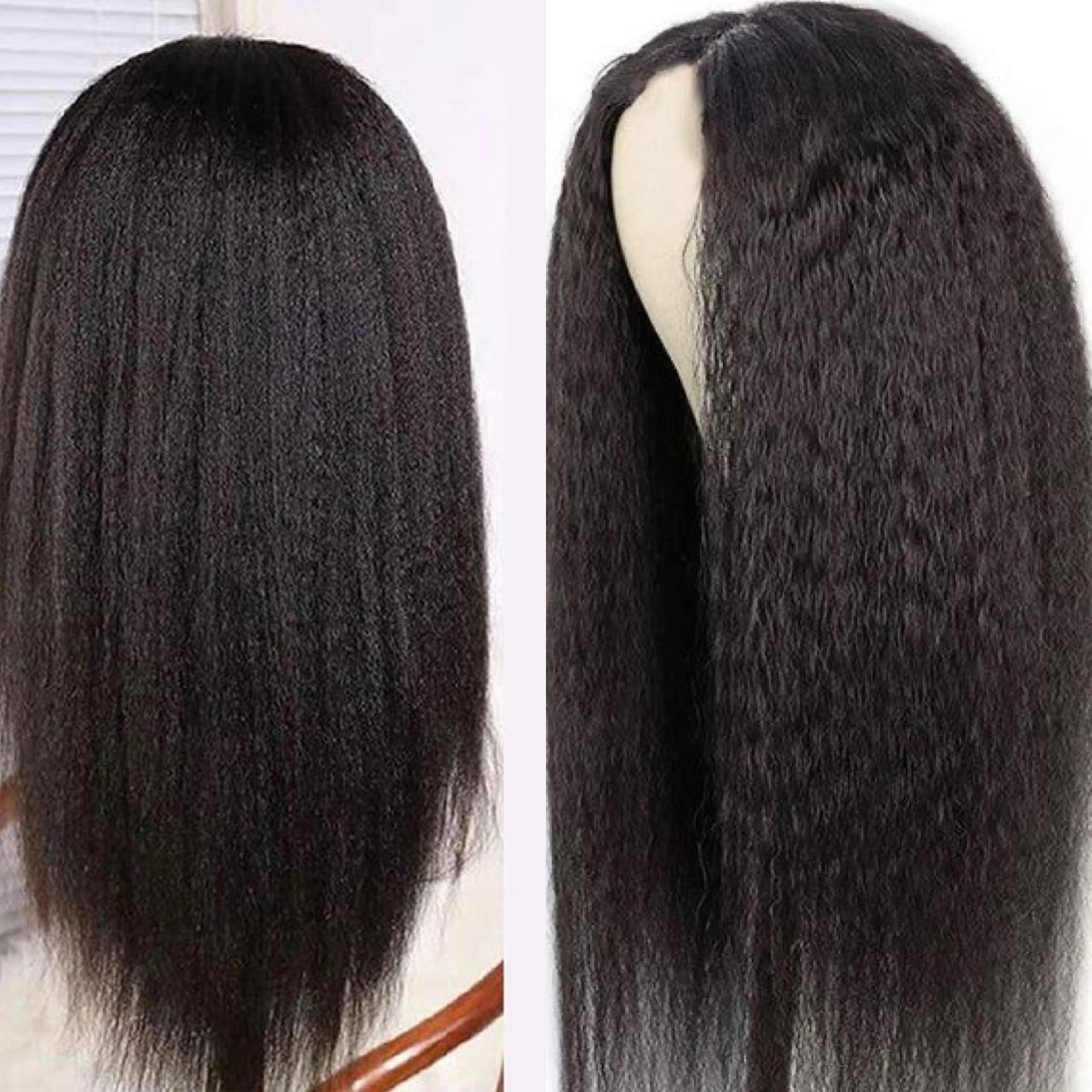 13x4 Transparent Lace Frontal Kinky Wig